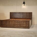 King Bed with Box Storage CNC design Glossy finish - Image 2