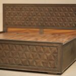 King Bed with Box Storage  CNC design Matte finish - Image 3