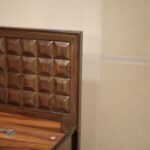 King Bed with Box Storage CNC design Glossy finish - Image 5