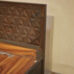 King Bed with Box Storage  CNC design Matte finish - Image 5