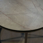 White Laminated Round Table - Image 2