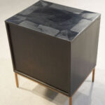 2 Drawer Nightstand with Metal Cladding - Image 3