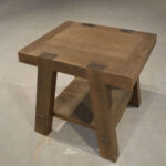 S B End Table Medium Brown- Cubo